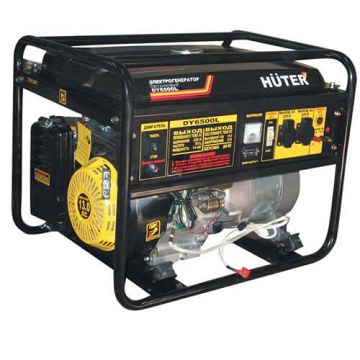 Генератор газовый-бензиновый Huter DY6500L